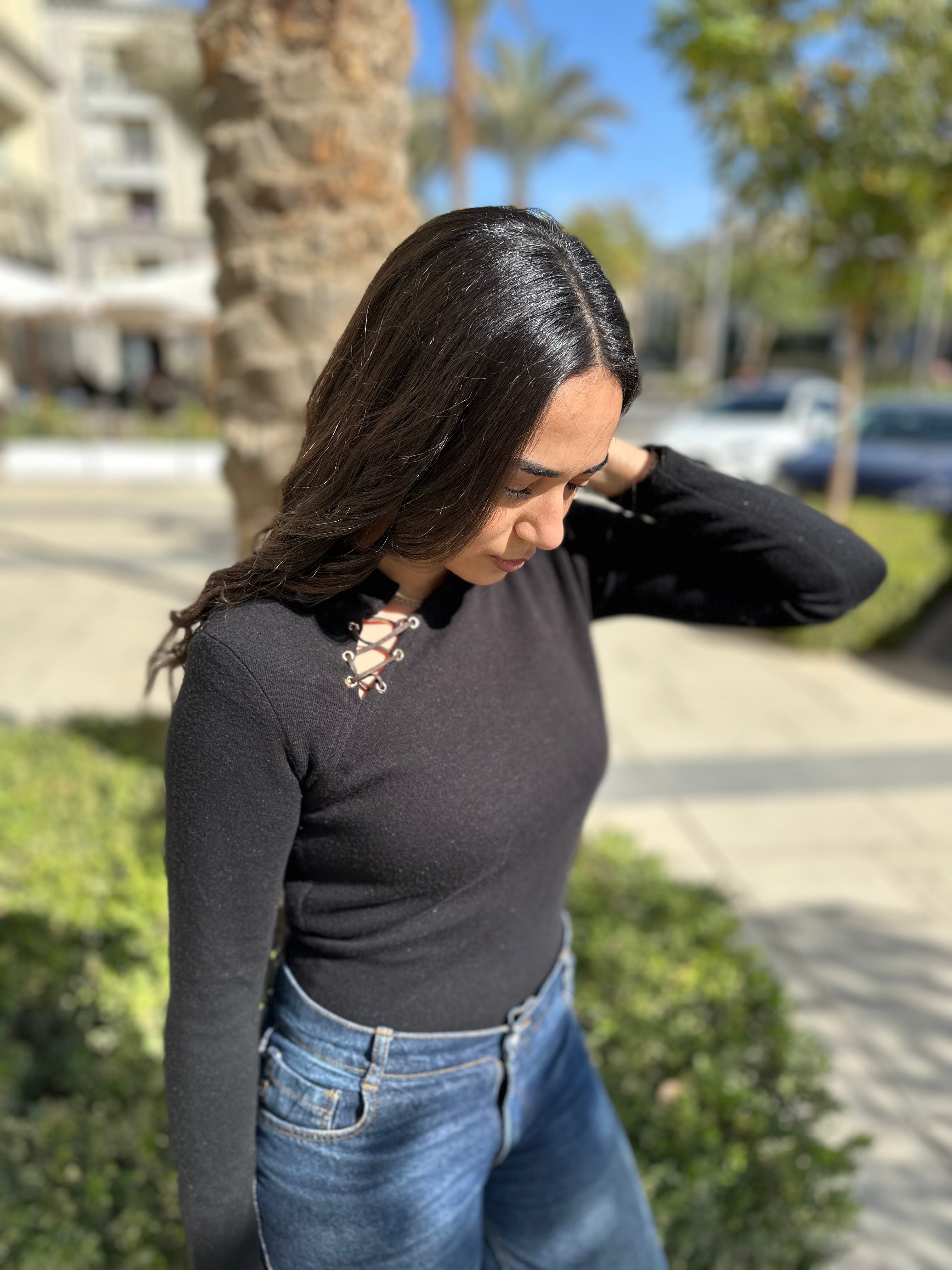 The Wool Black Turtle Neck Top